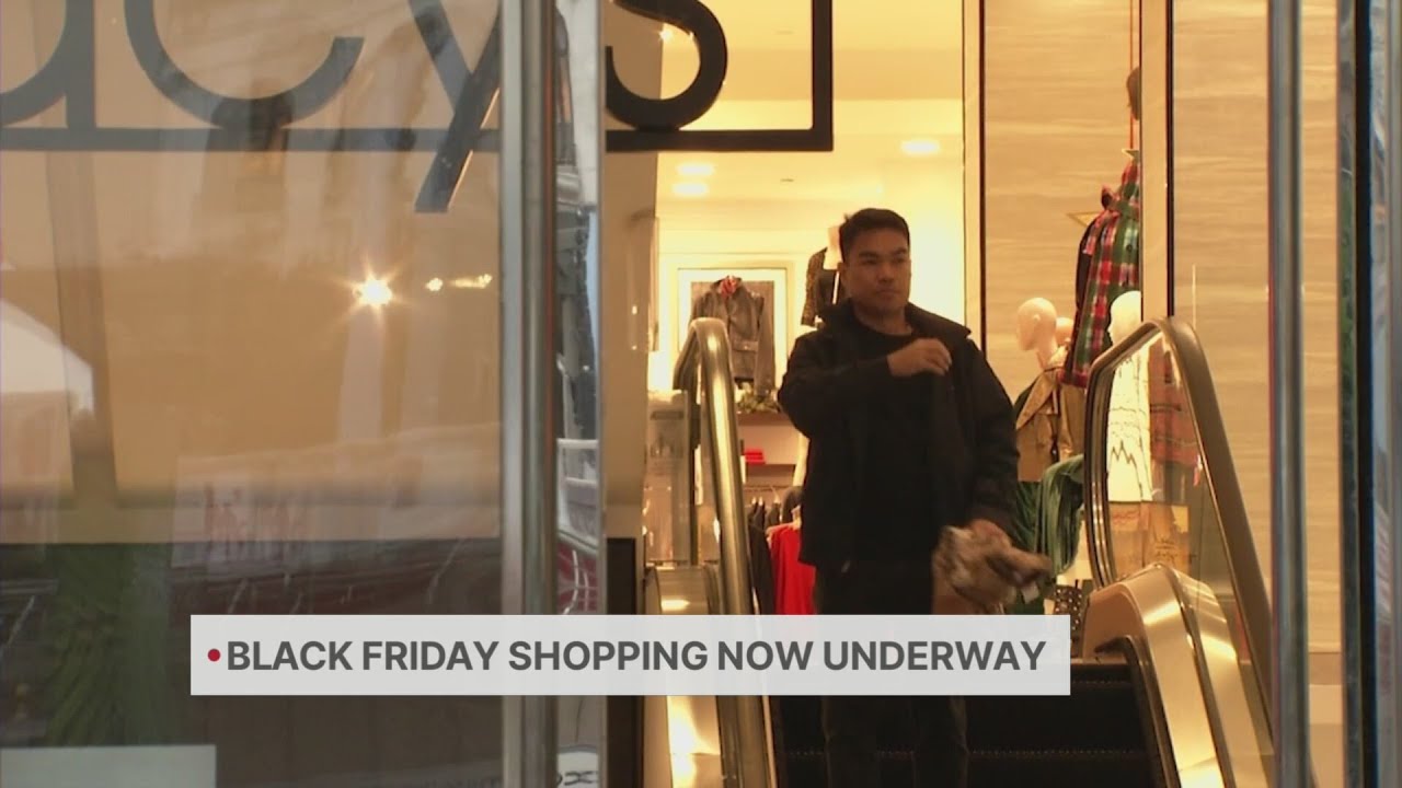 black friday shopping underway i