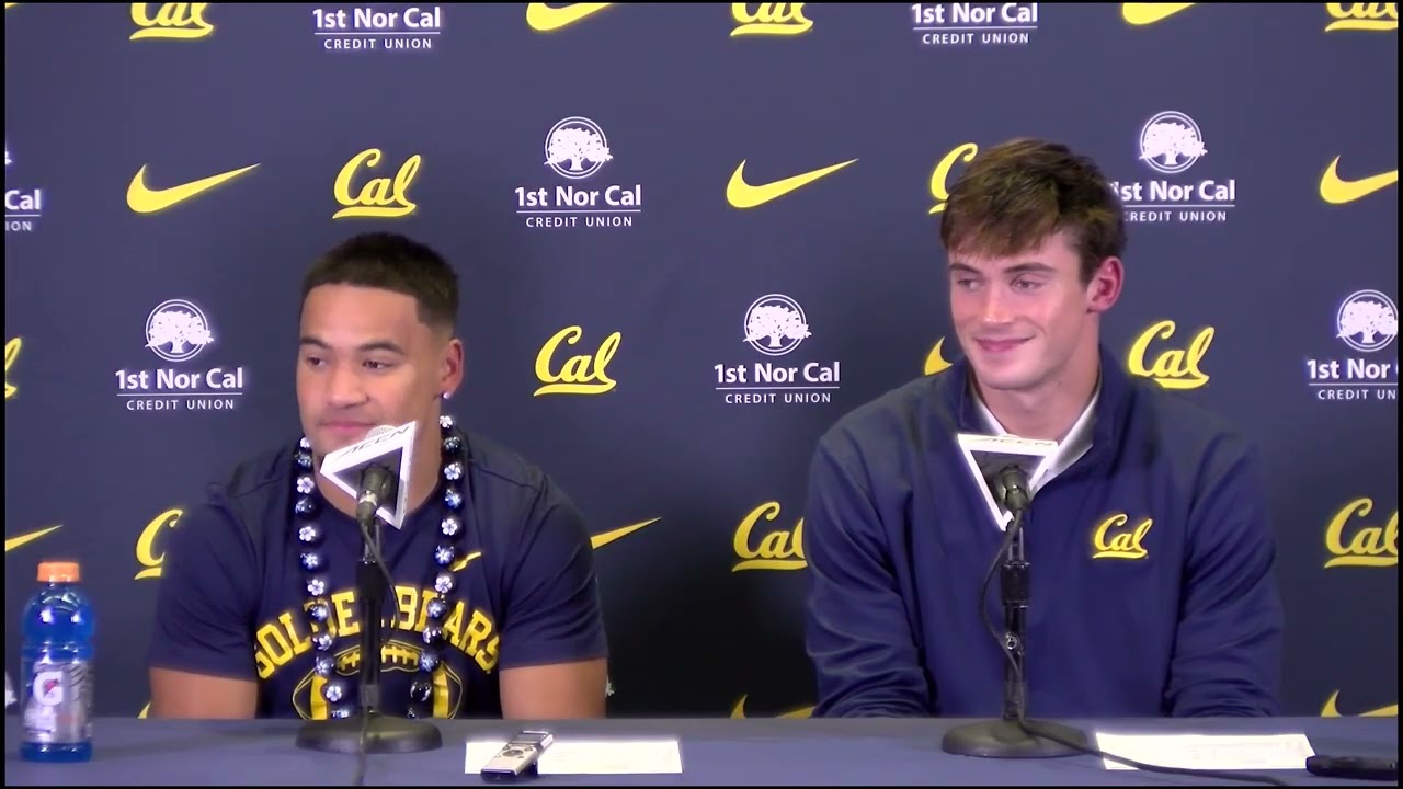 Cal Football: Jacob De Jesus & Cole Boscia Postgame Press Conference (11.29.2025) 2 cal football jacob de jesus cole