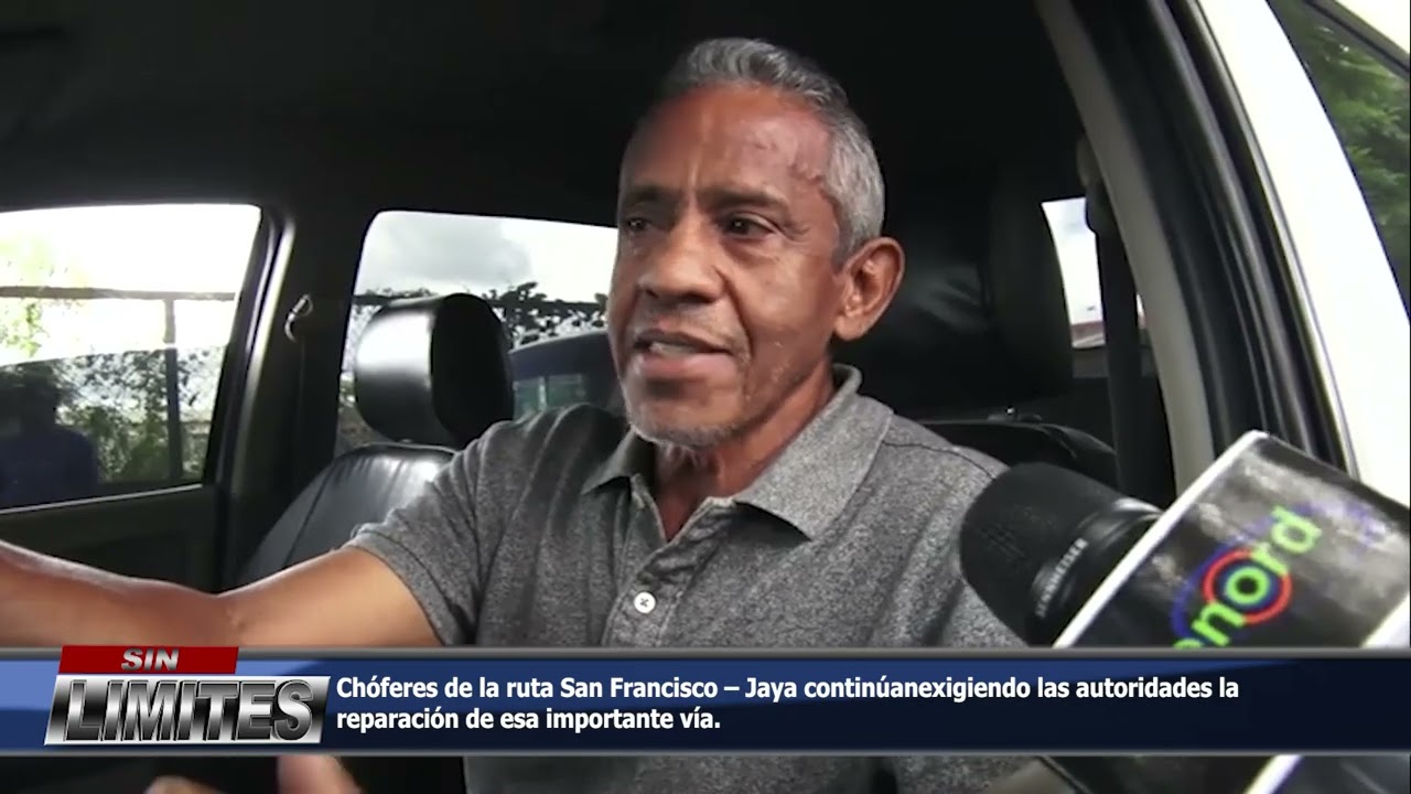 Chóferes de la ruta San Francisco -Jaya exigen a las autoridades la reparación de esa importante vía 2 choferes de la ruta san francisc