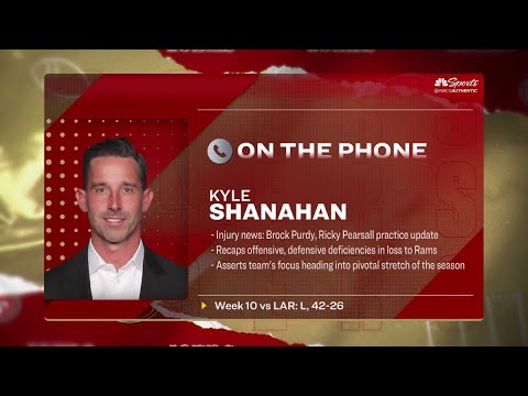 Kyle Shanahan gives Ricky Pearsall, Brock Purdy injury updates after 49ers' loss | NBC Sports BA 1 kyle shanahan gives ricky pearsa