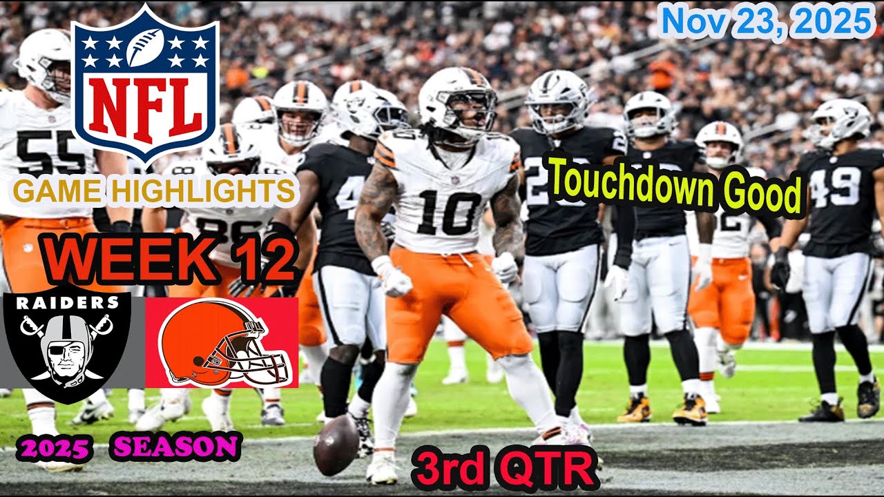 Las Vegas Raiders vs Cleveland Browns Week 12 Game 3rd QTR Highlights NFL Nov 23, 2025 1 las vegas raiders vs cleveland b 4