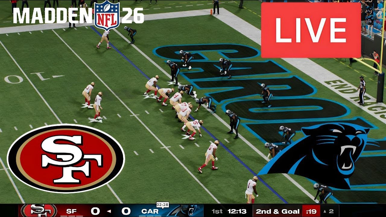 đ´LIVE : San Francisco 49ers vs Carolina Panthers | NFL Season Match Live Now Madden25 2 live san francisco 49ers vs caro