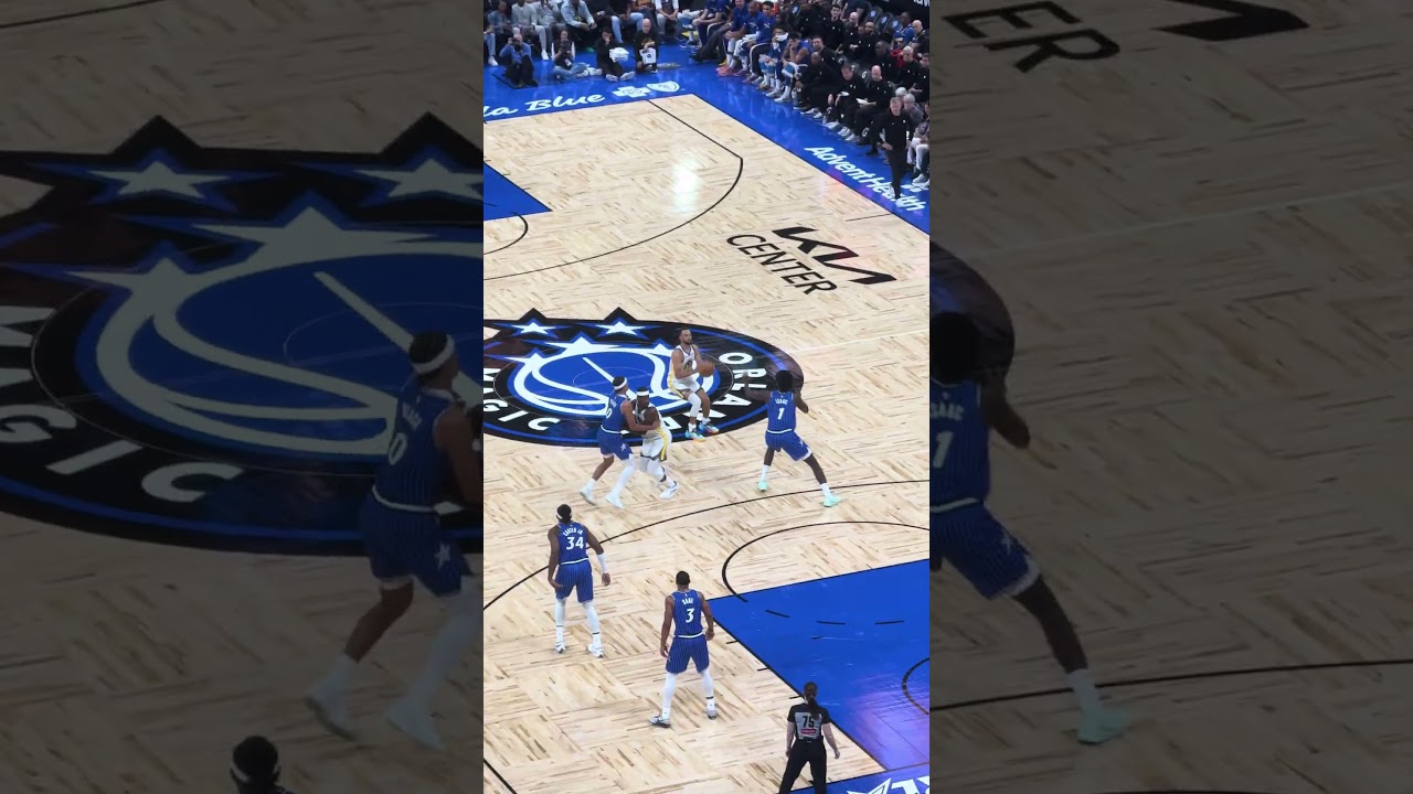 POV: Steph Curry Logo 3 against the Orlando Magic #stephencurry #nba #goldenstatewarriors #orlando 2 pov steph curry logo 3 against t