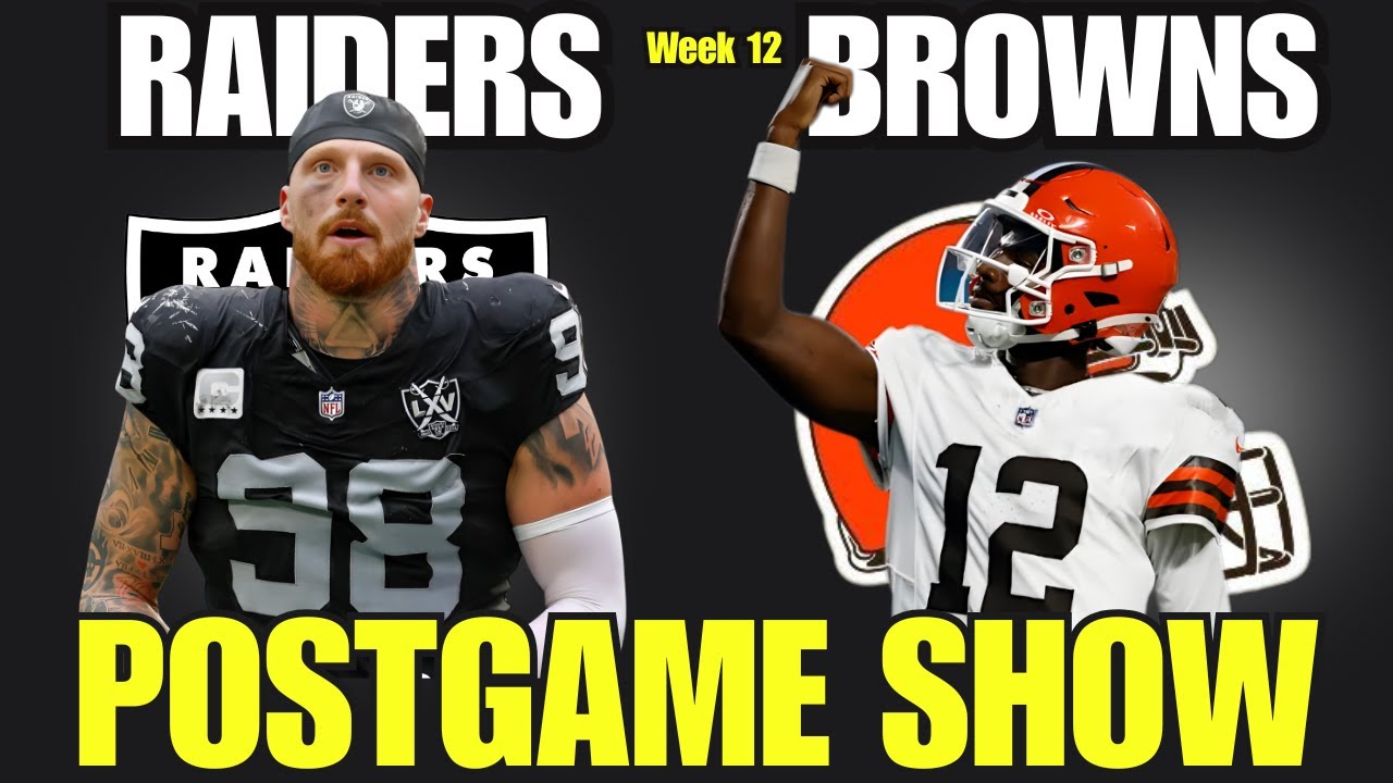 Raiders Vs Browns: Epic Postgame Rant Show! 1 raiders vs browns epic postgame