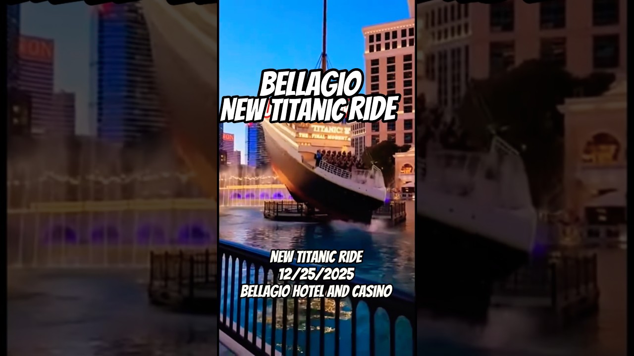 Bellagio hotel new titanic ride#titan#rollercoaster#bellagio#lasvegas#2026#fyp#viral#news#trending 1 bellagio hotel new titanic ridet