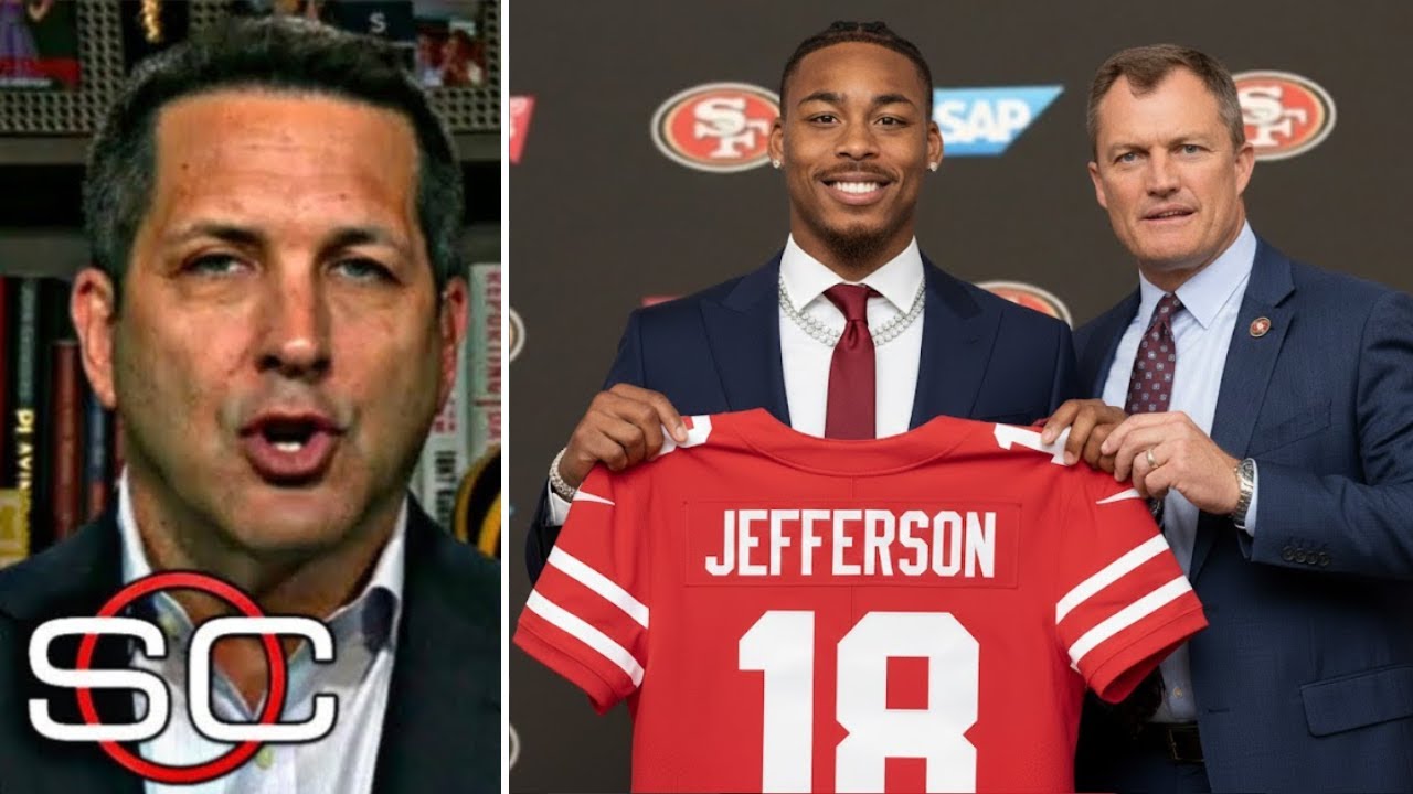 BLOCKBUSTER DEAL! JUSTIN JEFFERSON SIGNS WITH THE 49ERS IN A HISTORIC TRADE! 49ERS NEWS 1 blockbuster deal justin jefferso