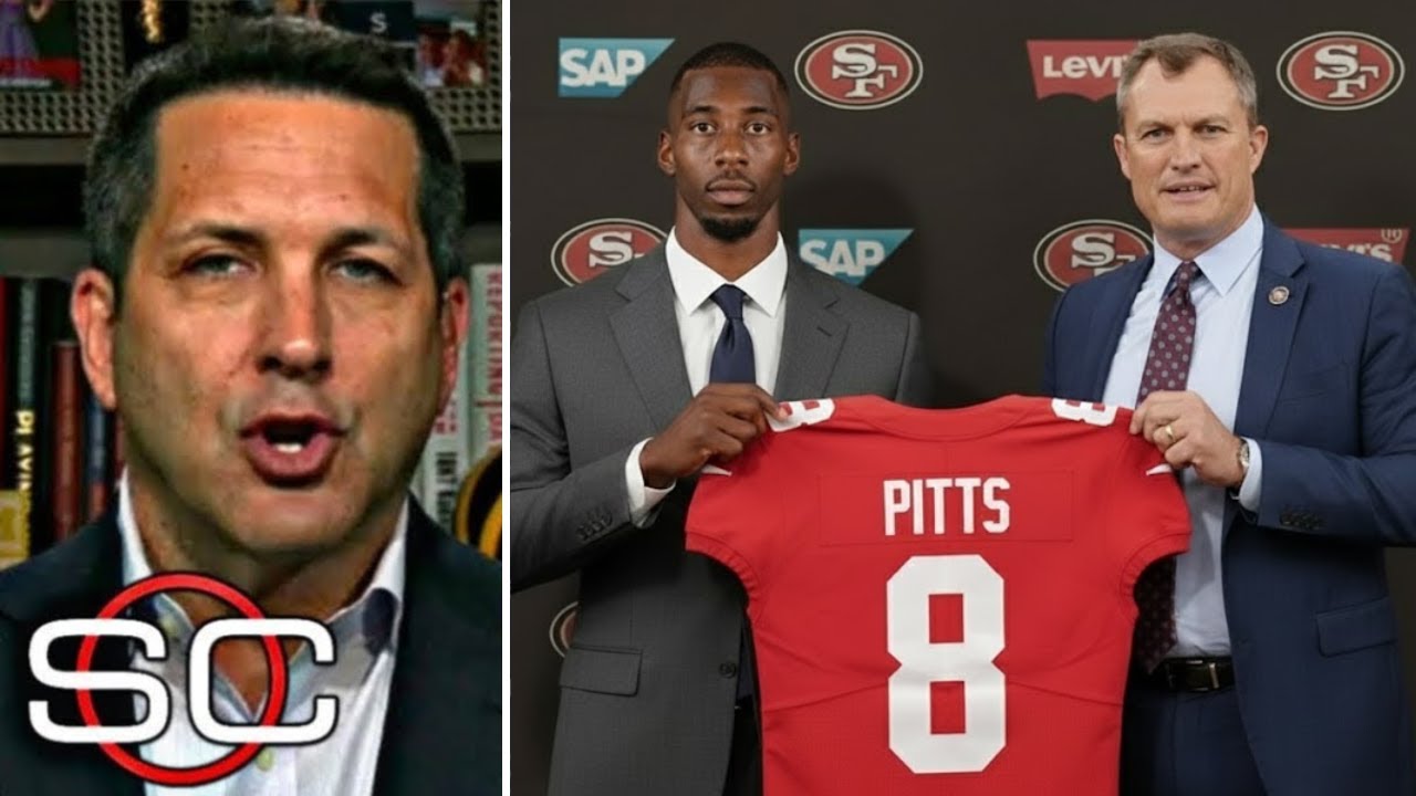 BLOCKBUSTER DEAL! KYLE PITTS SIGNS WITH THE 49ERS IN A HISTORIC TRADE! SAN FRANCISCO 49ERS NEWS 1 blockbuster deal kyle pitts sign
