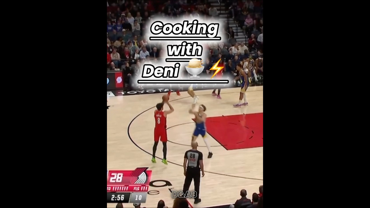 Cooking with Deni 🍨⚡️ #deni #nba #trailblazers #goldenstatewarriors #shorts 2 cooking with deni deni nba trai
