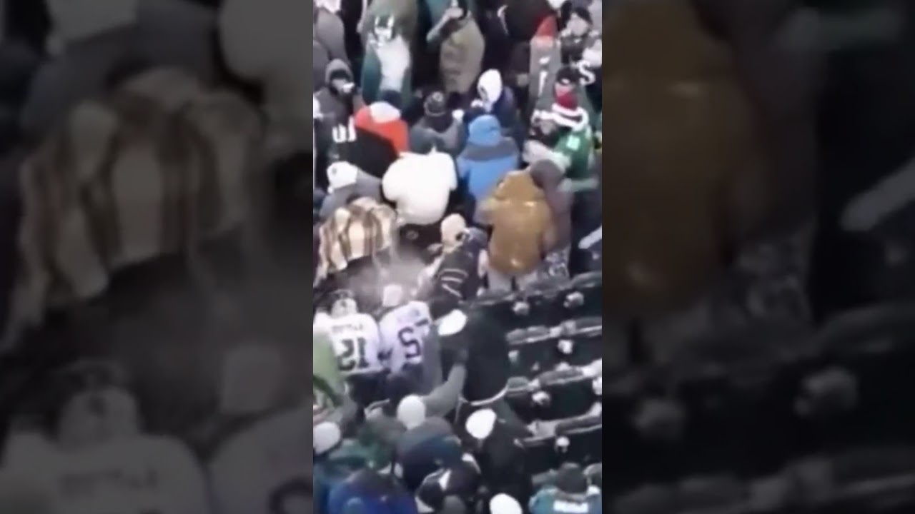 eagles fans were literally pelti