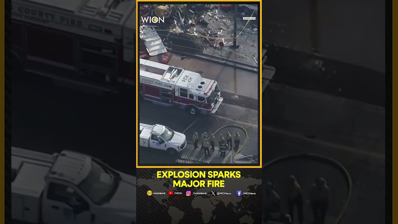 gas explosion sparks major fire