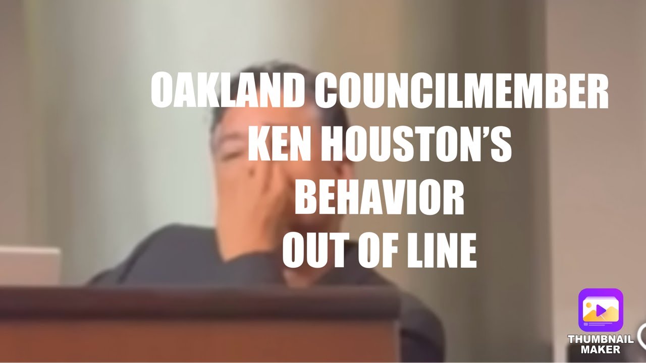 Ken Houston Oakland Councilmember Obscene Gesture Out Of Line & New Low For East Oakland Politician 2 ken houston oakland councilmembe 1