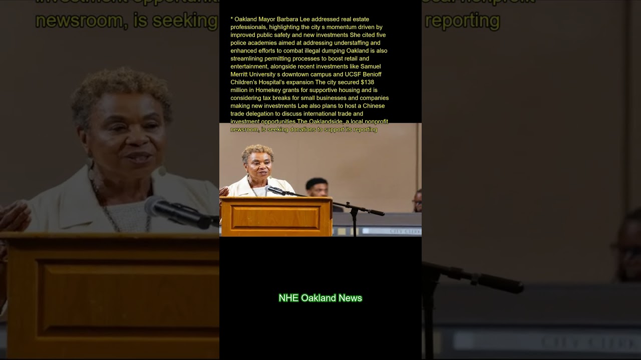 oakland mayor barbara lee addres