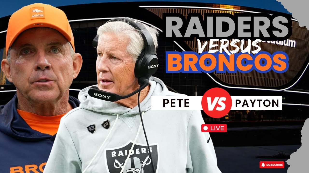#Raiders | Raiders 🏴☠️ Vs Broncos 🐴 | Livestream Watch Party | Play By Play | 1 raiders raiders vs broncos liv