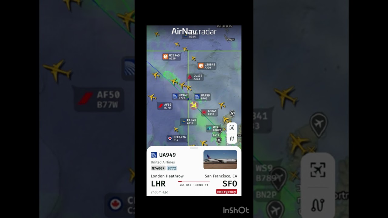 squawk7700 united airlines ua94