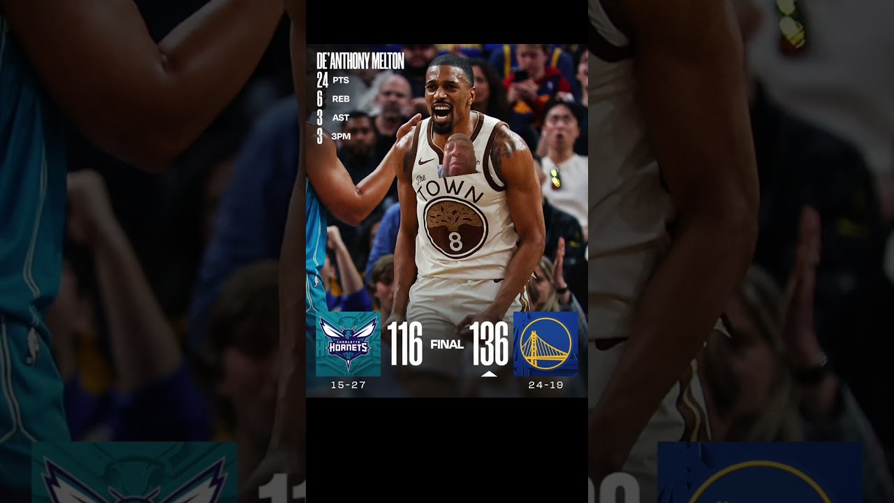 Charlotte Hornets versus Golden State Warriors game score  2 charlotte hornets versus golden