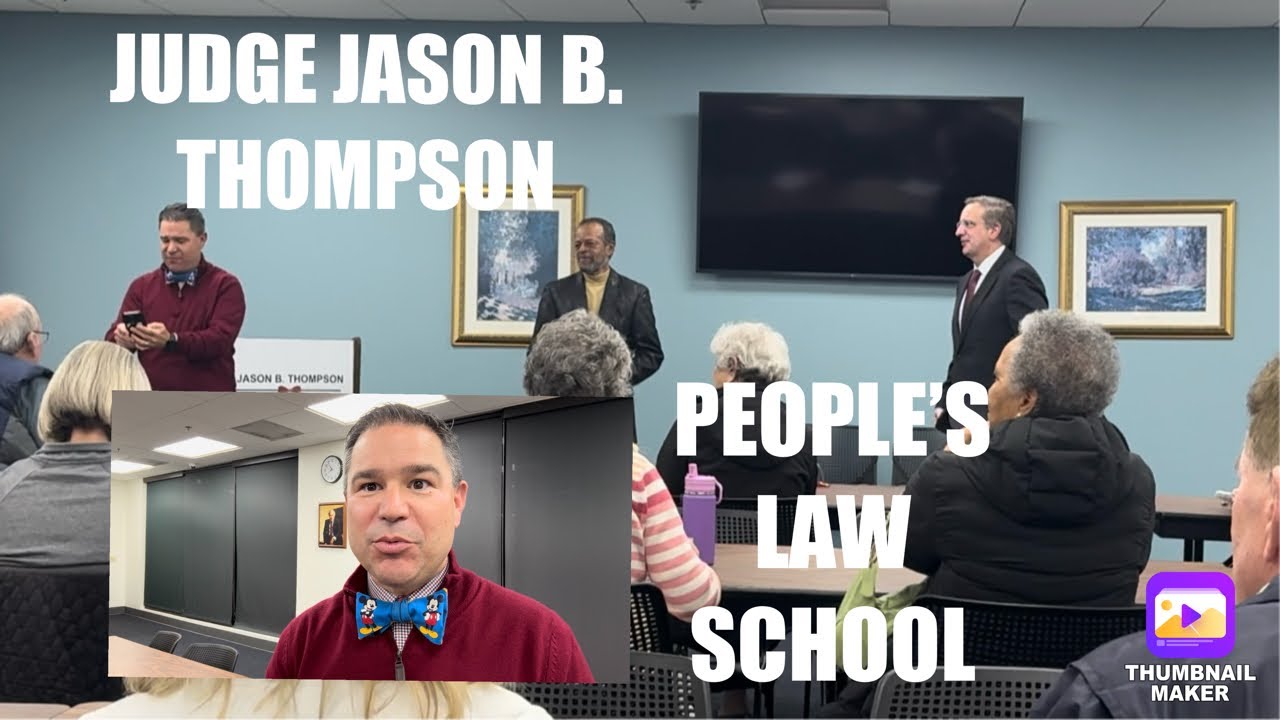 Jason B. Thompson Fayette County GA State Court Judge People’s Law School 1-13-2026 Peachtree City Vlog 2 jason b thompson fayette county