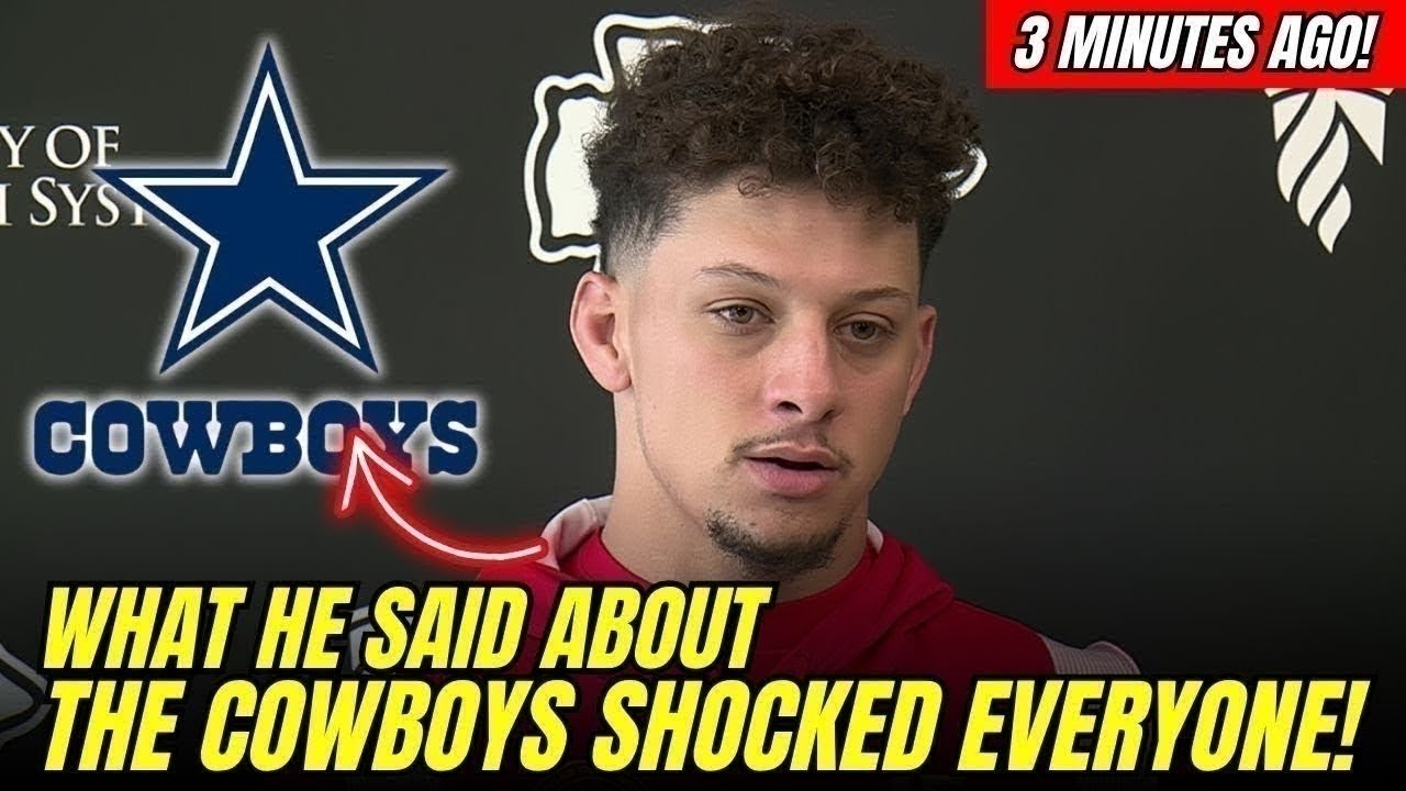 patrick mahomes reacts to cowboy