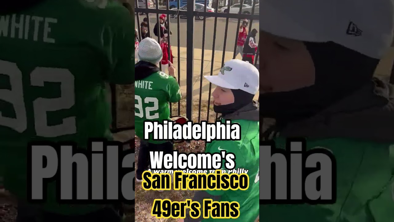 philadelphia eagles fans welcome san francisco 49ers to philly eagles nfl philadelphiaeagles