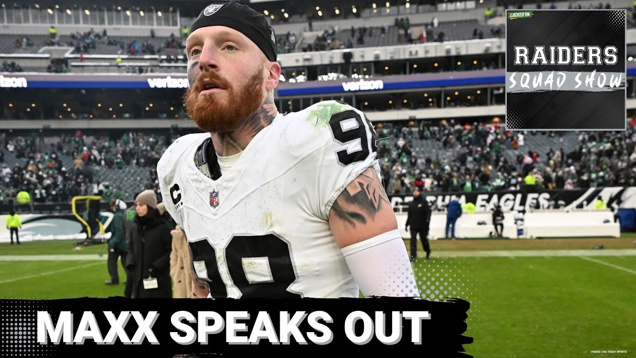 RAIDERS SQUAD SHOW: MAXX CROSBY rift with MANAGEMENT? | Coaching search continues 1 raiders squad show maxx crosby r