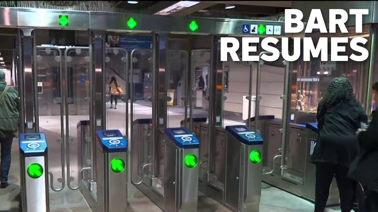 bart service resumes in transbay
