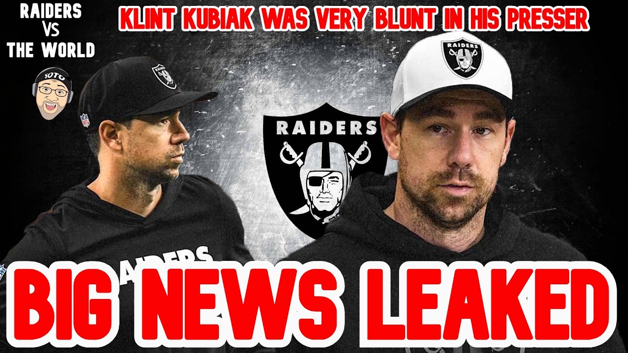 BIG NEWS LEAKED AT THE COMBINE BY RAIDERS HEAD COACH KLINT KUBIAK #nfl #raiders #raidernation 1 big news leaked at the combine b