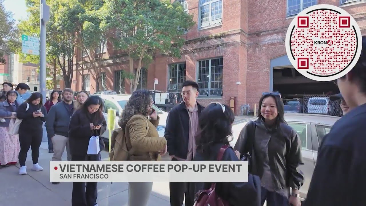 Large crowd lines up for Vietnamese coffee pop-up in SF 2 large crowd lines up for vietnam