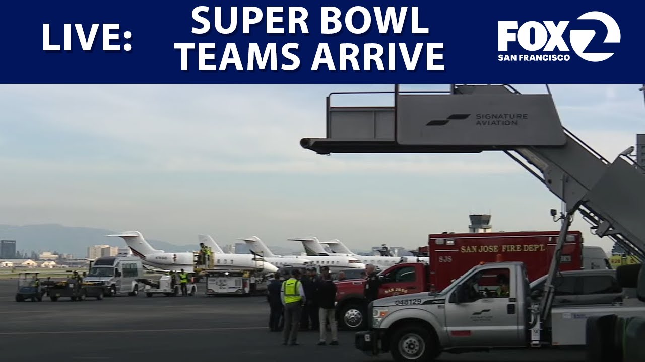 live super bowl teams land in sa