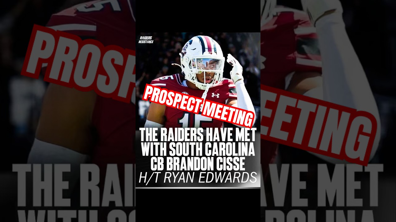 #RAIDERS MET WITH SOUTH CAROLINA DB BRANDON CISSE 🚨🏴☠️ 1 raiders met with south carolina
