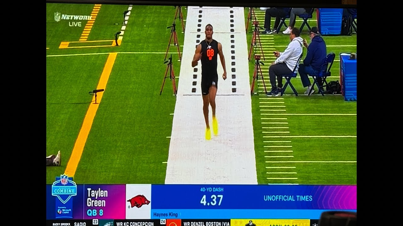 taylen green 2nd fastest qb in n