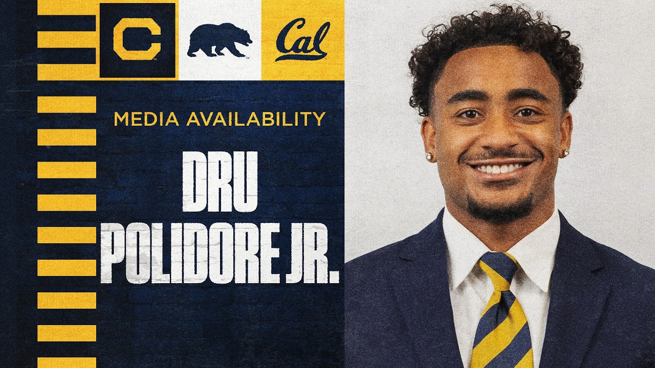 Cal Football: Dru Polidore Jr. Media Availability (3.19.2026) 2 cal football dru polidore jr med