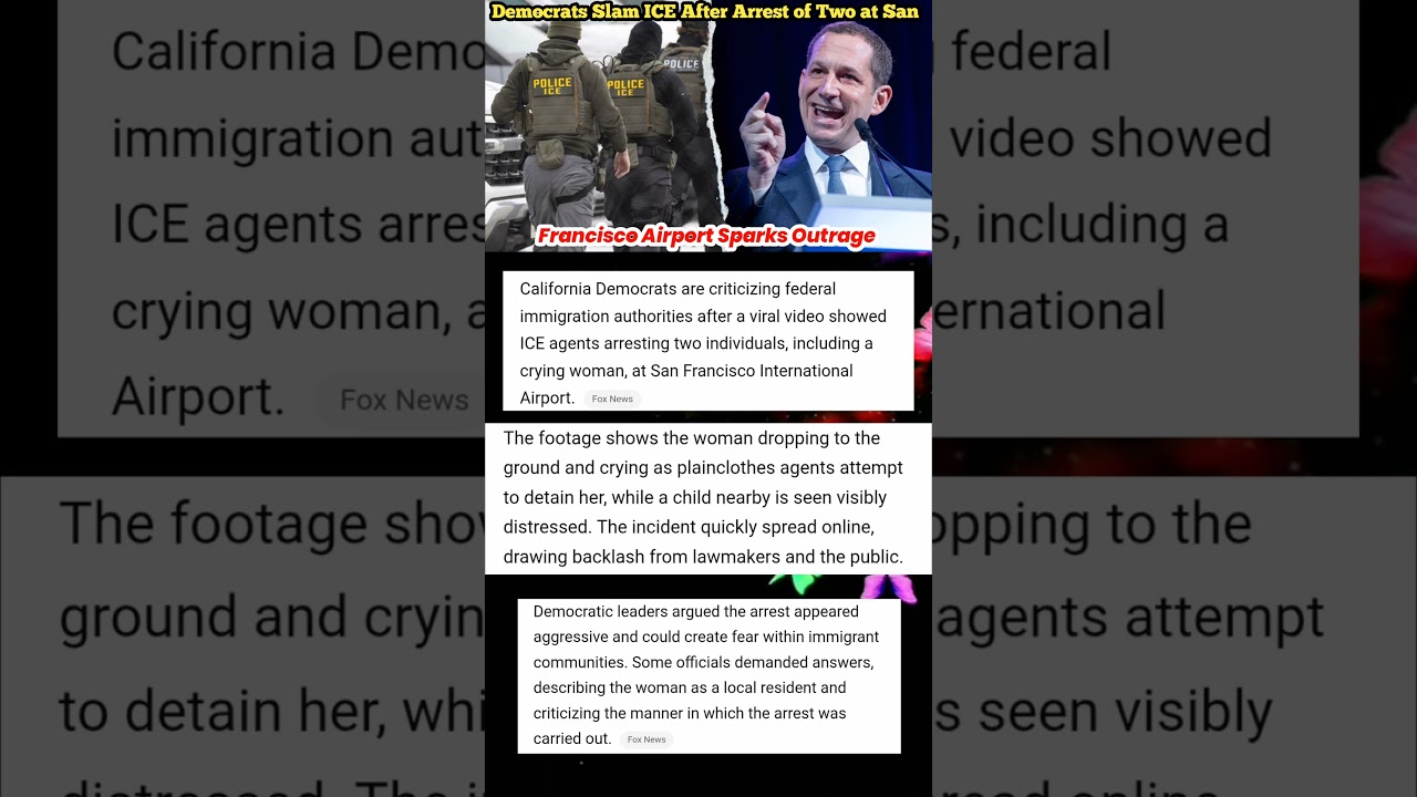 democrats slam ice after arrest