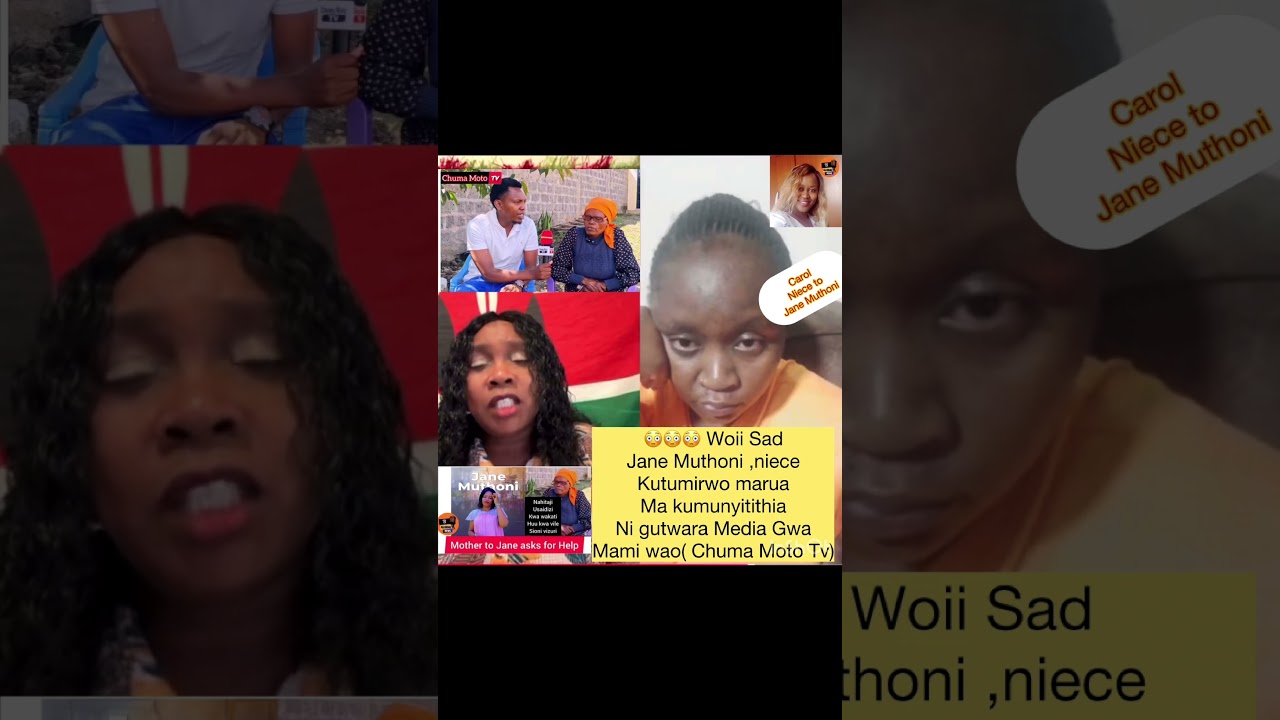 Jane Muthoni Materetha Trending đłđłShiru wa Oakland sheds tears hosting her niece who is in Agony 2 jane muthoni materetha trending