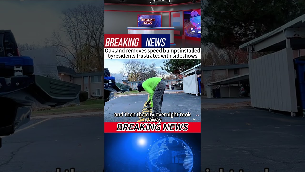 Oakland removes speed bumpsinstalledbyresidents frustratedwith sideshows #breakingnews #foryou #news 2 oakland removes speed bumpsinsta 1