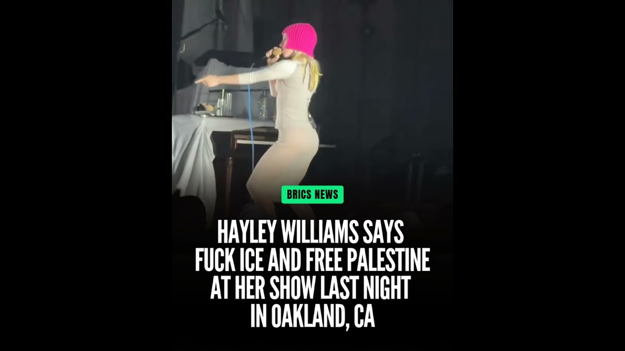 📰 BREAKING NEWS: Hayley Williams Shouts “Fuck ICE and Free Palestine” at Oakland Concert! 🇺🇸🇵🇸 2 breaking news hayley williams s