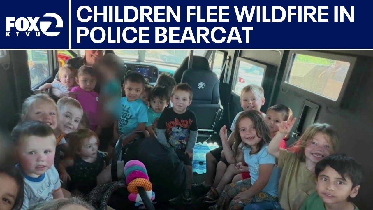 Children flee wildfire in Bearcat vehicle | West Coast Wrap 2 children flee wildfire in bearca