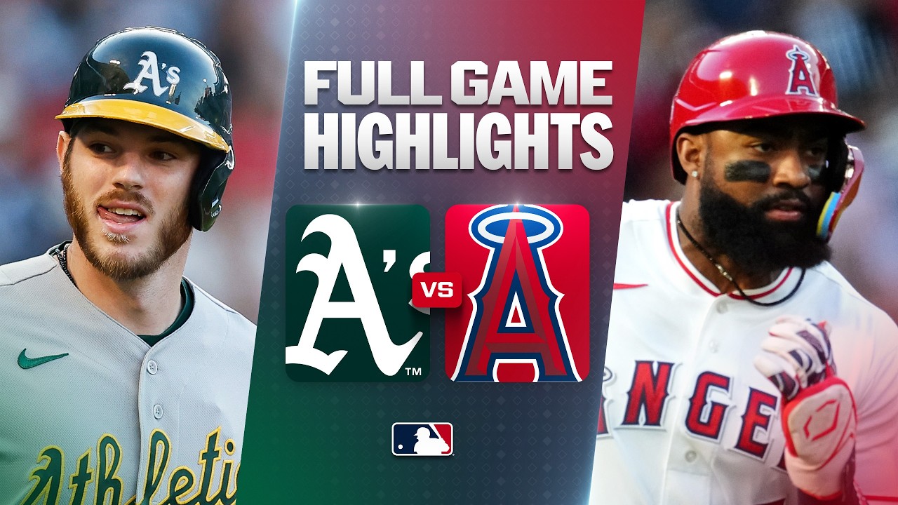 athletics vs angels official ful