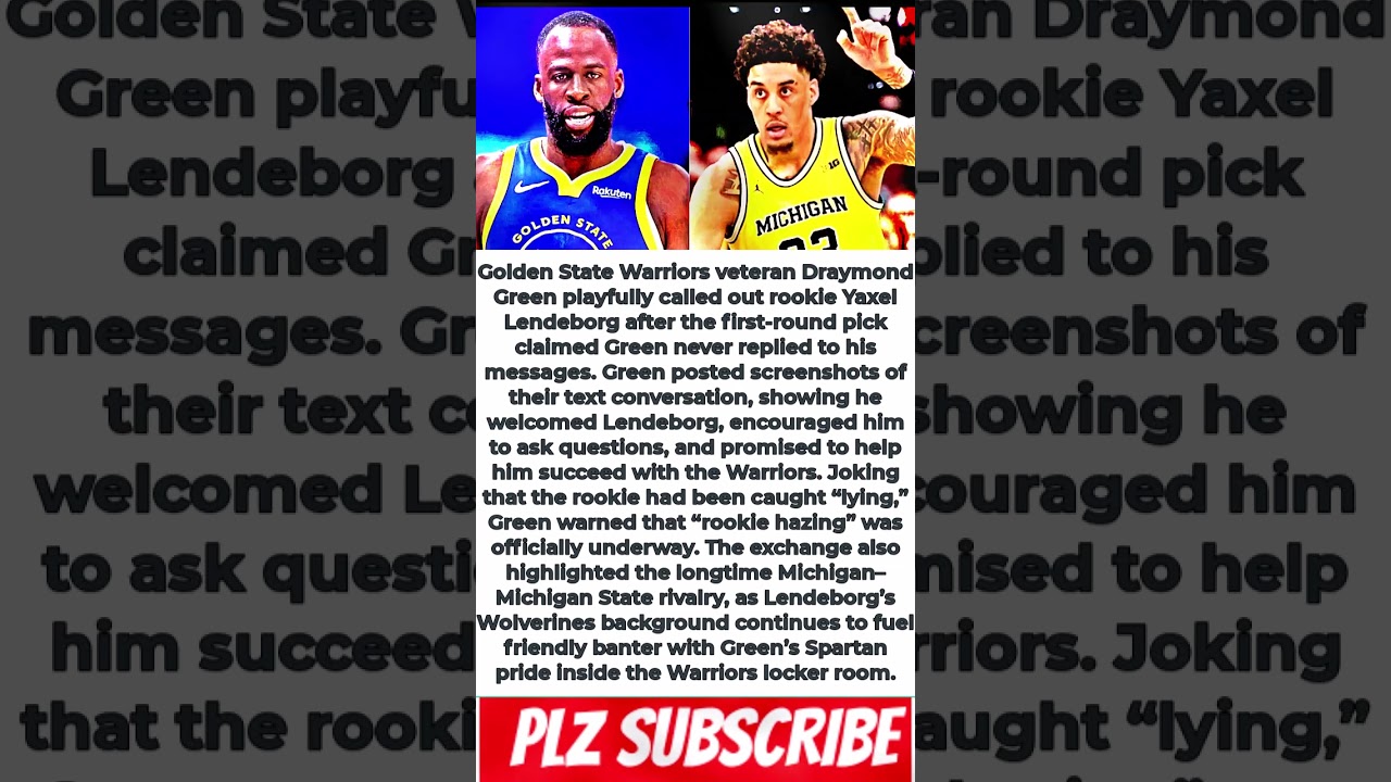 draymond green calls out rookie