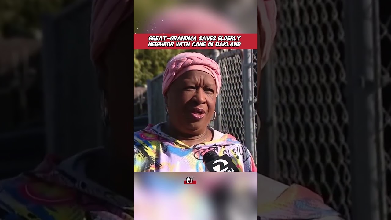 Great-grandma saves elderly neighbor with cane in Oakland #usa #news #fpy 2 great grandma saves elderly neig