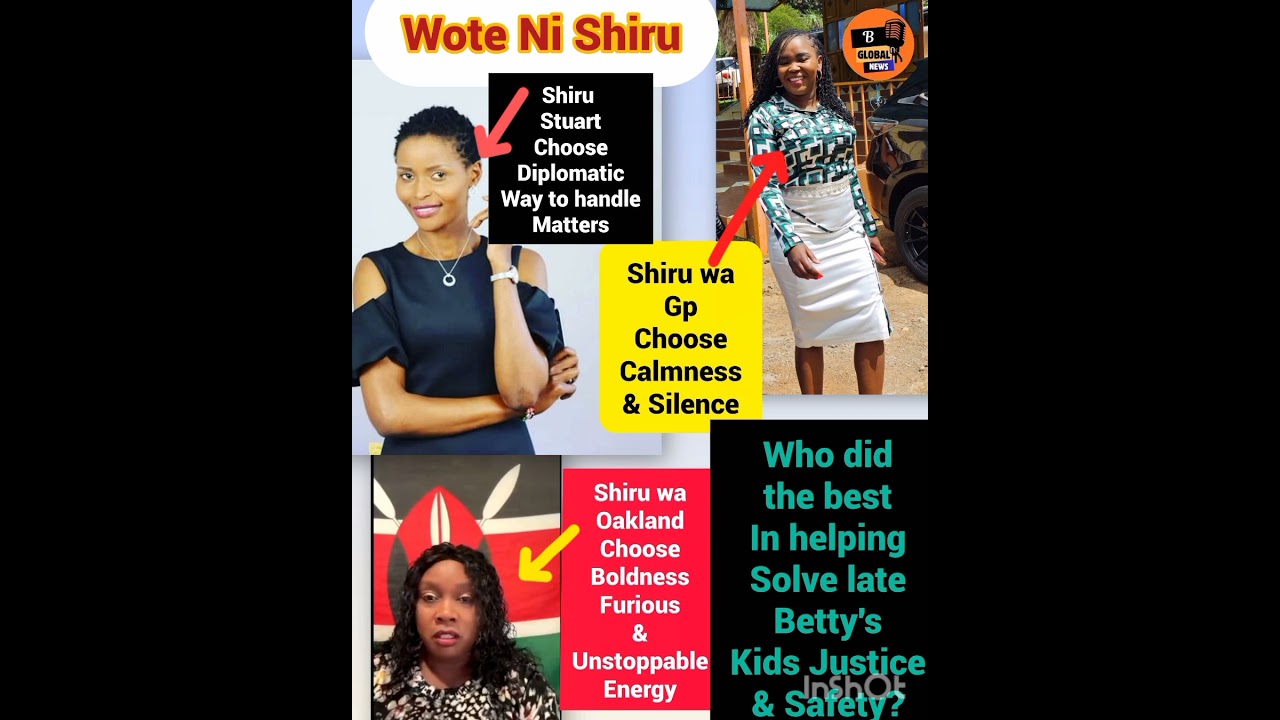 Shiru wa Oakland,Shiru Stuart ama Shiru wa Gp? nani amesaidia sana kupigania haki ya watoto wa Betty 2 shiru wa oaklandshiru stuart ama