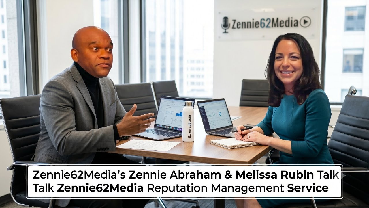 Zennie62Media's Zennie Abraham & Melissa Rubin Talk Zennie62Media Reputation Management Service 2 zennie62medias zennie abraham me