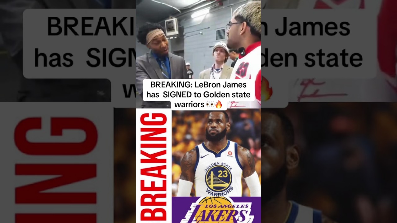 BREAKING: LeBron James has SIGNED to Golden state warriors 👀🔥#n3on #lebronjames 2 breaking lebron james has signed