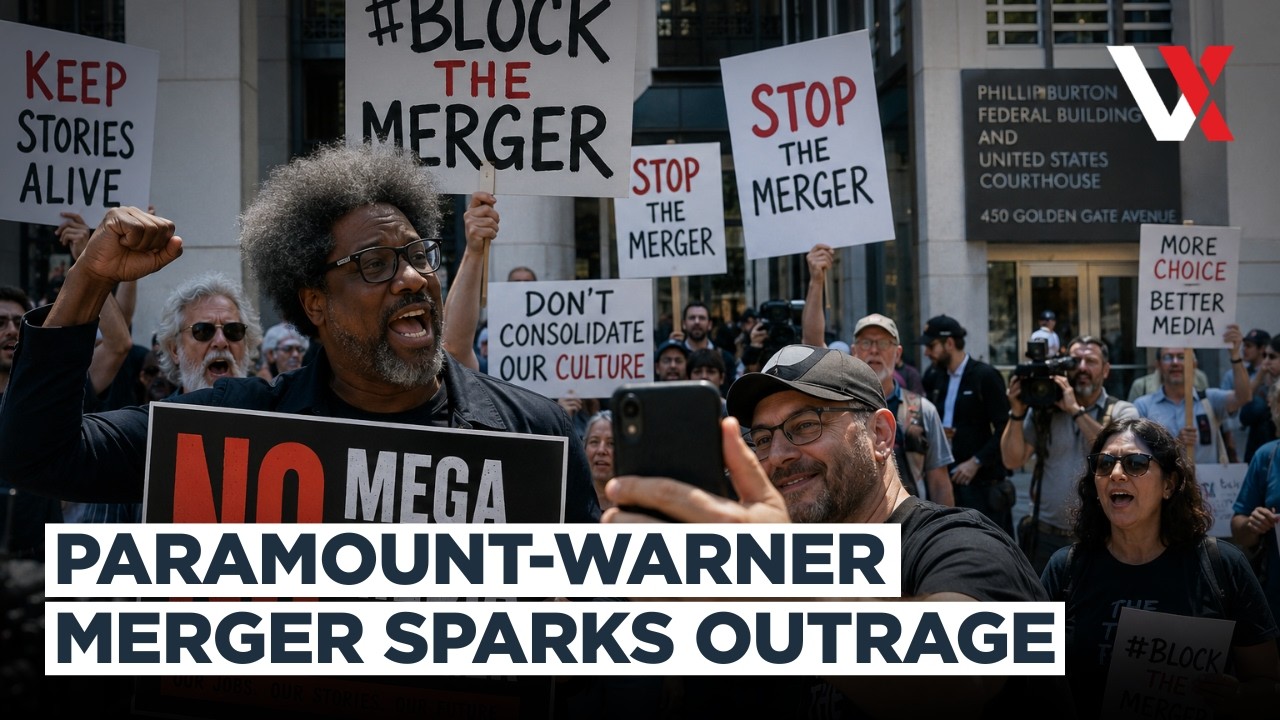 California Protests Erupt as Paramount-Warner Bros Discovery Merger Faces Court Challenge | VERTEX 2 california protests erupt as par