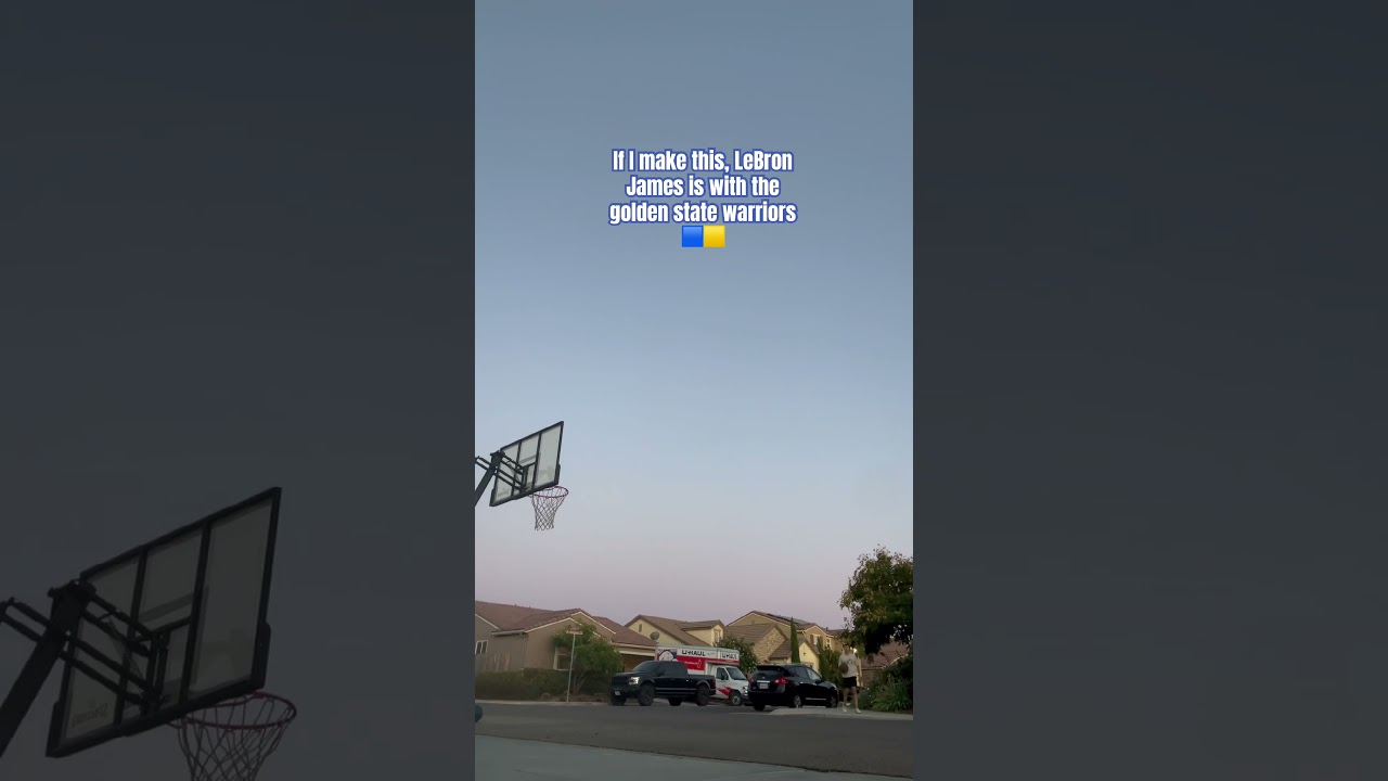 If I make this, LeBron James is with the golden state warriors. #lebronjames #goldenstatewarriors 2 if i make this lebron james is w