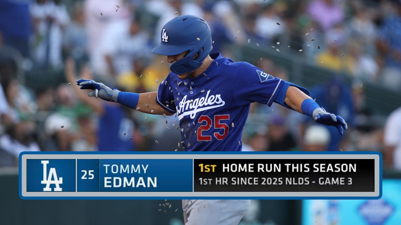 tommy edmans first home run of t