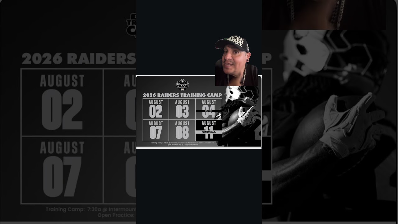 Training camp dates 🏴☠️☠️ #raiders #news #camp 1 training camp dates raiders new