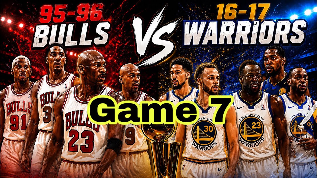 🏀96' Chicago Bulls vs. 17' Golden State Warriors | Game 7 (7-Game Series) 2 96 chicago bulls vs 17 golden st 1