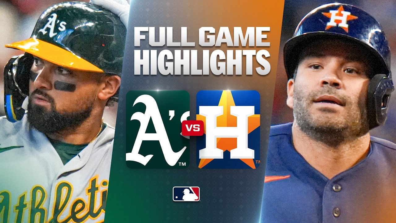 athletics vs astros official ful