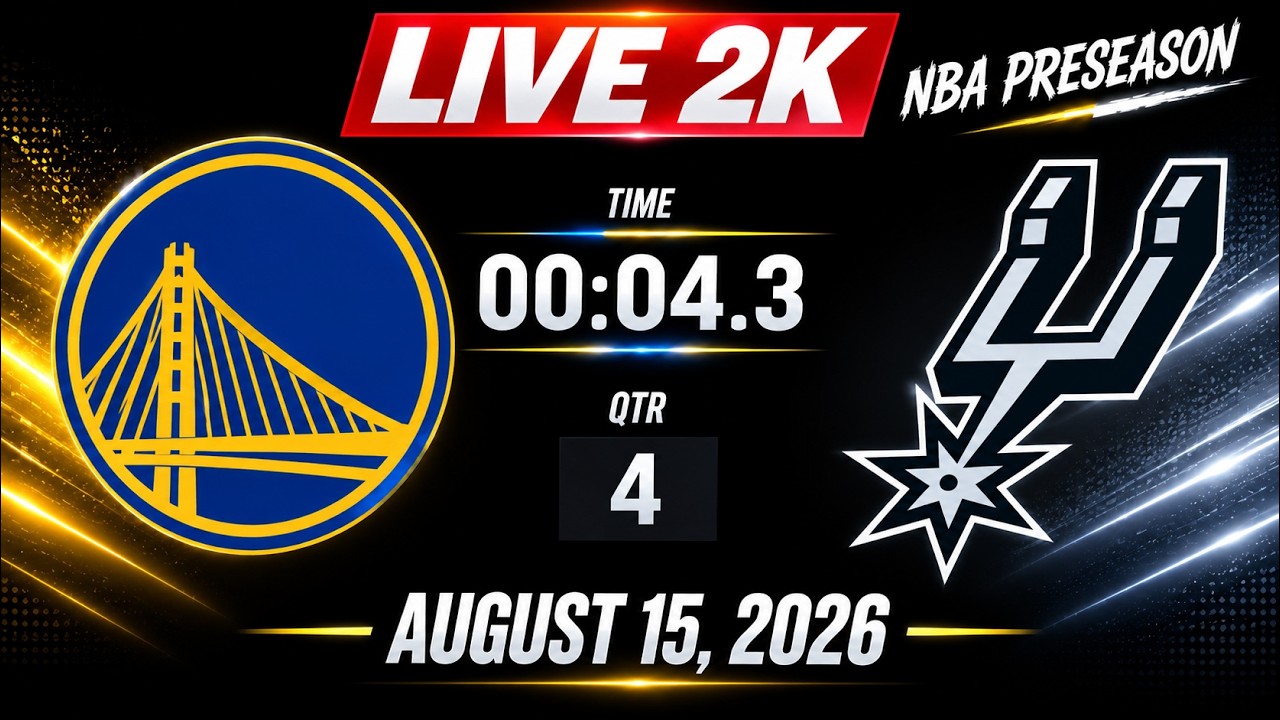 NBA LIVE! Golden State Warriors vs San Antonio Spurs 2K26 August 15, 2026 | NBA Pre Season 2K26 2 nba live golden state warriors v 1