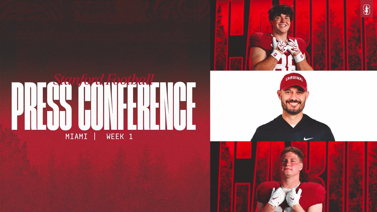 Stanford Football Weekly Press Conference | Miami Week 2 stanford football weekly press c 1
