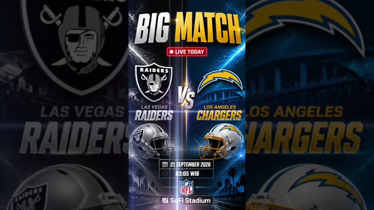 Las Vegas Raiders vs Los Angeles Chargers đđ„ | NFL | September 21, 2026 1 las vegas raiders vs los angeles chargers f09f8f88f09f94a5 nfl september 21 2026